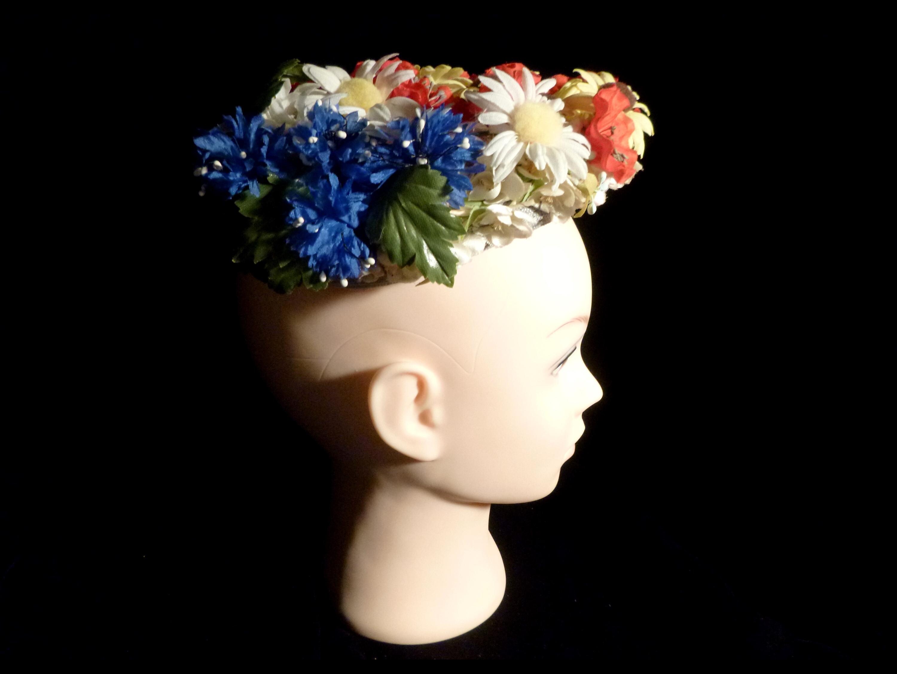 Flowered Pillbox Hat - Etsy display picture 2