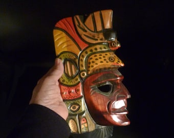 Eagle Spotted Frog Headdress Mask Mexico