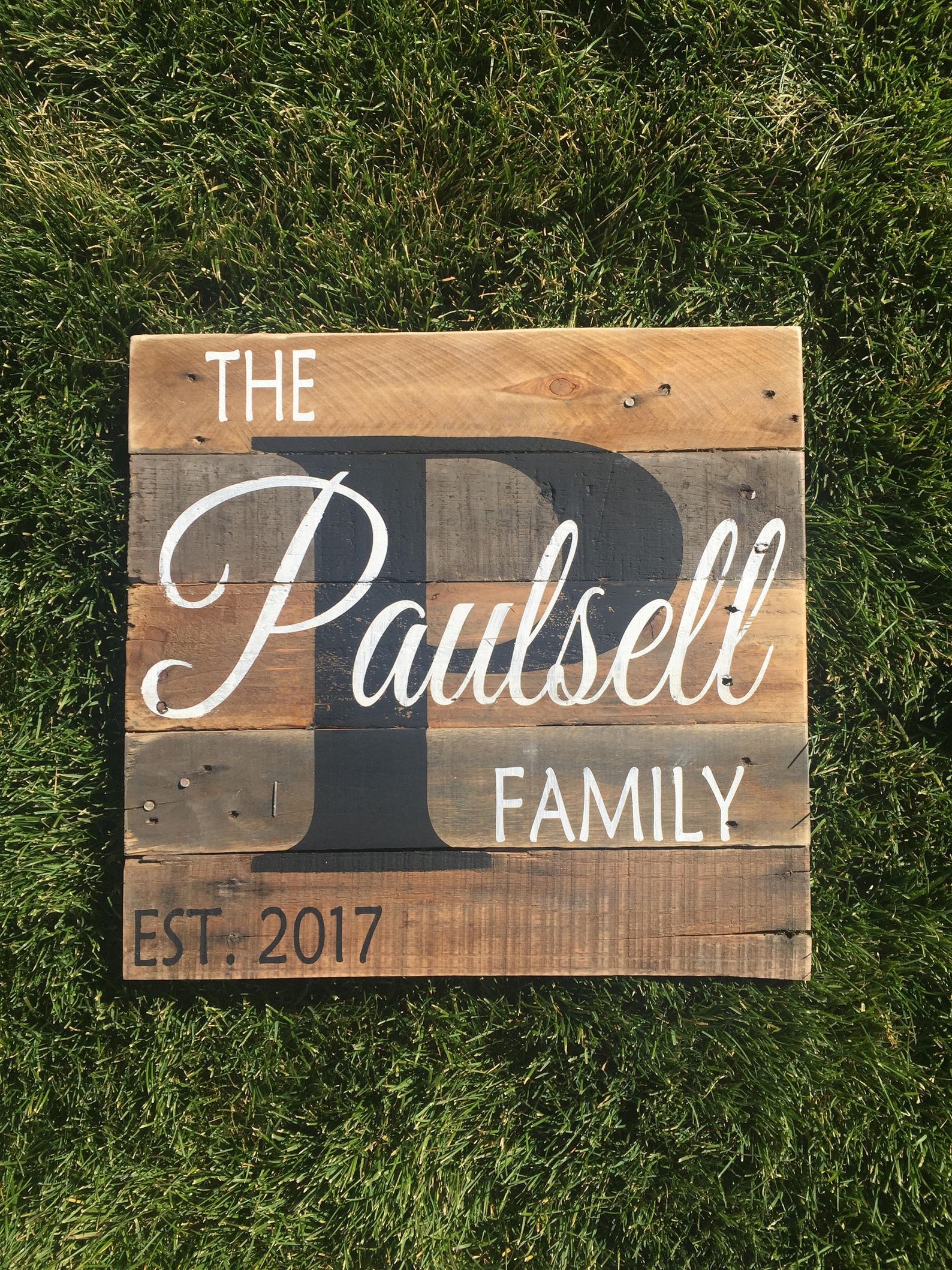 Name Signlast Name Sign Pallet Name Sign Rustic Last Name Etsy