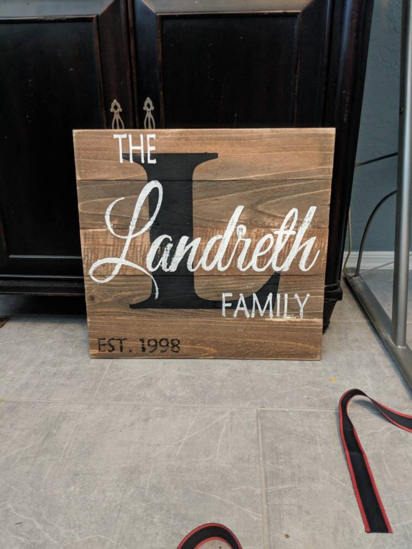 Name Signlast Name Sign Pallet Name Sign Rustic Last Name Etsy