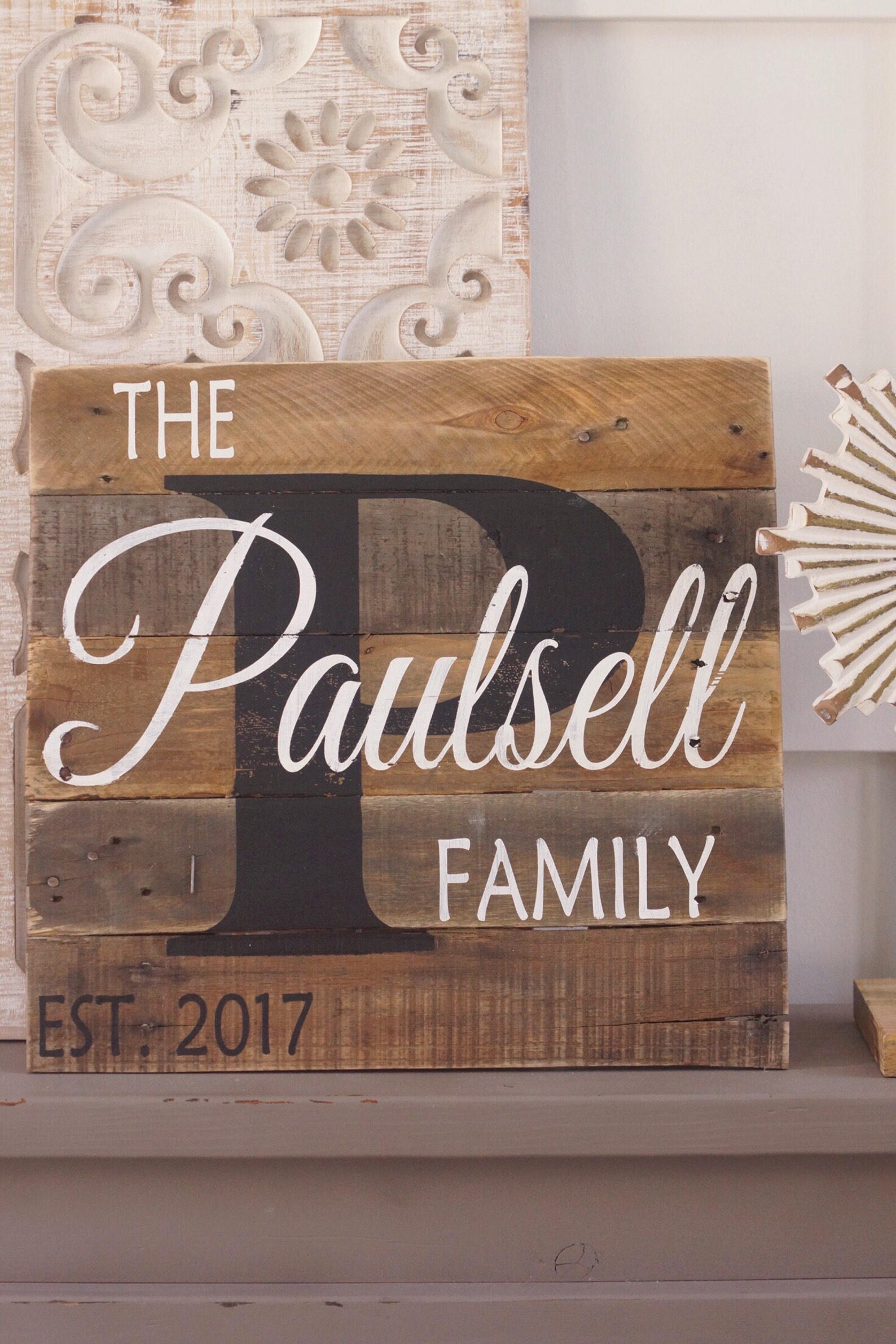 Name Signlast Name Sign Pallet Name Sign Rustic Last Name Etsy