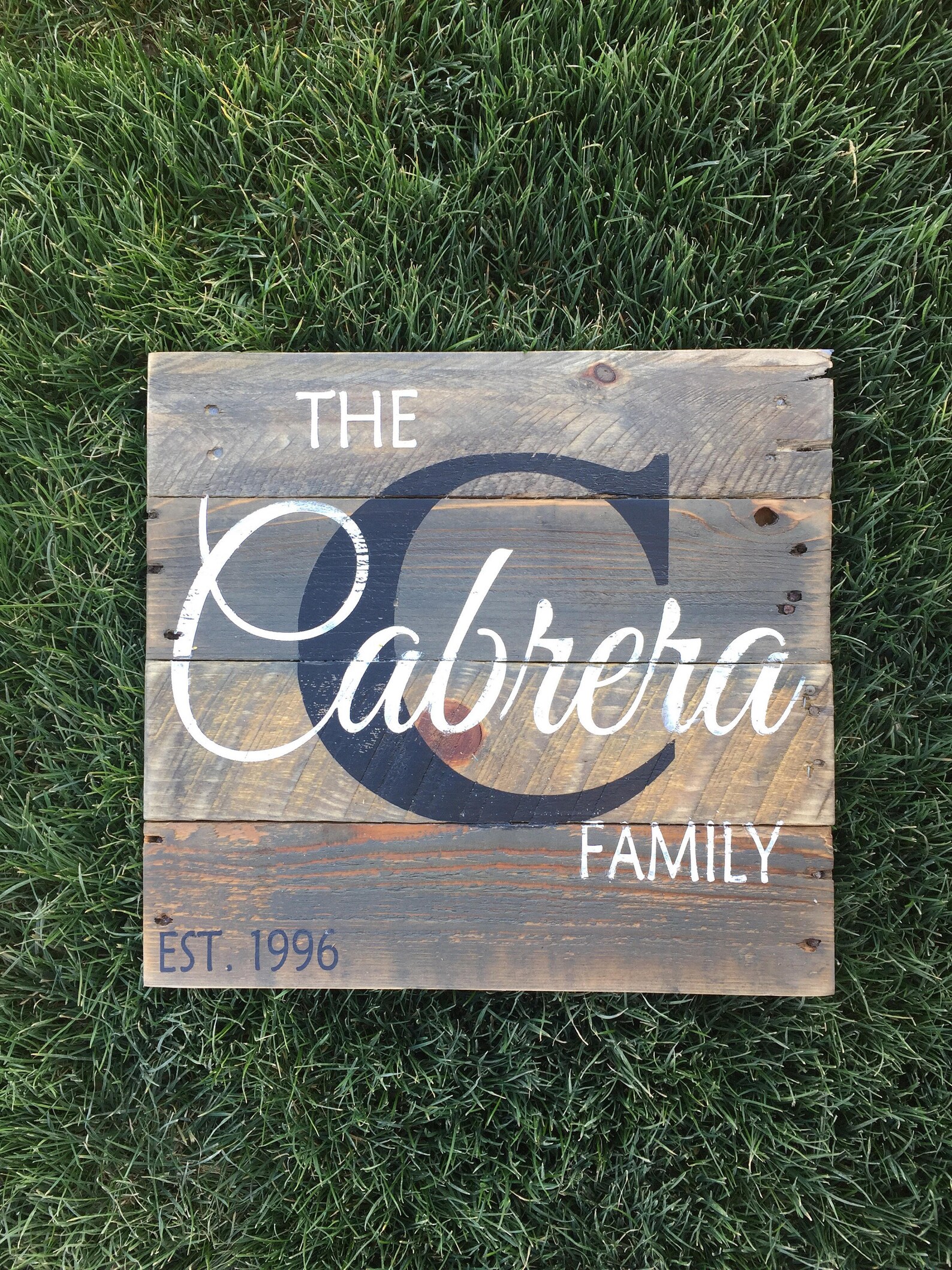 Name Signlast Name Sign Pallet Name Sign Rustic Last Name Etsy