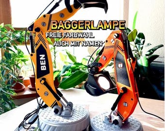 Bagger-Schreibtischlampe (individualisierbar) - 2026 Edition