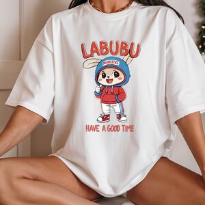 Cute Labubu Shirt – Kawaii Character Graphic Tee – Aesthetic Funny T-Shirt – Soft Cotton Gift for Her – Trendy Unisex Tee