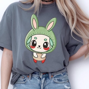 Cute Labubu Shirt – Kawaii Character Graphic Tee – Aesthetic Funny T-Shirt – Soft Cotton Gift for Her – Trendy Unisex Tee
