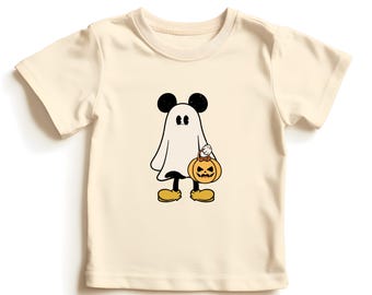 Halloween Kids Shirt: Mickey and Minnie Ghosts - Disney Spooky Style
