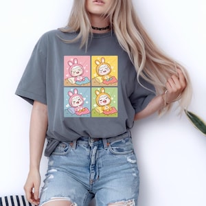 Cute Labubu Shirt – Kawaii Character Graphic Tee – Aesthetic Funny T-Shirt – Soft Cotton Gift for Her – Trendy Unisex Tee