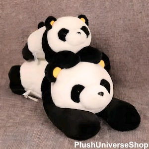 Adorable peluche de panda: suave almohada de panda, adorable figura de panda, decoración infantil, regalo para niños y adultos.