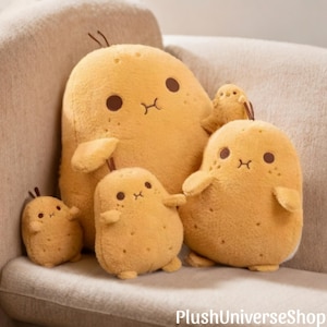 Peluche de patata kawaii: adorable peluche suave para niños y adultos, peluche de verdura amarilla de dibujos animados, un acogedor regalo para la decoración del hogar.