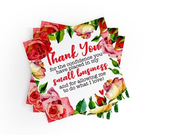 100 - Thank You for Allowing Me To Do What I Love Sticker, Happy Mail Stickers, Business Sticker, Thank You Stickers, Small Business Sticker