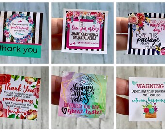 200 Small Business Stickers, Happy Mail, Boutique Stickers, 2 inch