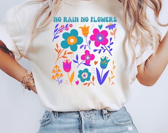 T-shirt Boho Wildflower: maglietta floreale in morbido cotone