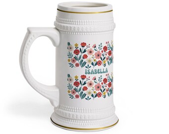 Tazza con nome Bouquet floreale / Design personalizzato con grappolo di fiori