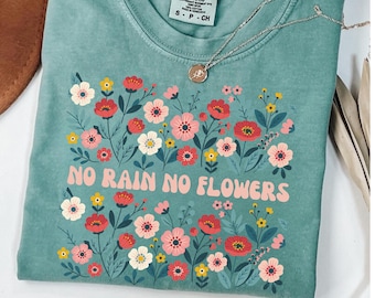 T-shirt Boho Wildflower: maglietta floreale in morbido cotone