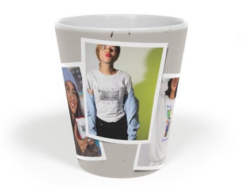 Tazza da caffè con foto personalizzata: tazza da caffè in ceramica personalizzata, fino a 5 foto