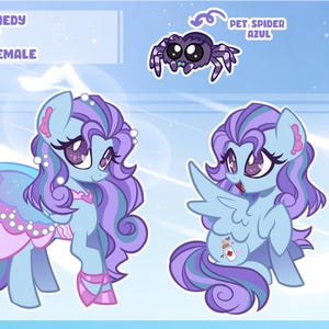 Custom MLP OC Reference Sheet – Pony Character Art Commission