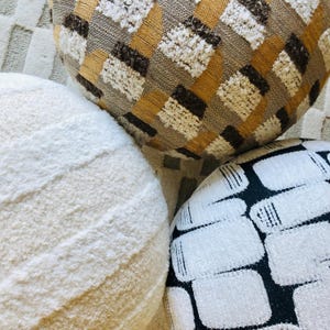 Specialty Fabric Samples for Mushroom Ottomans