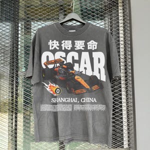 T-shirt Oscar Piastri Chinese GP, McLaren F1 race-T-shirt, Oscar Piastri Formule 1-shirt, Grand Prix 2025 Racing-shirt, Formule 1-fanmerchandise