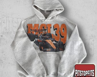 MCL39 McLaren Hoodie, Vintage F1 McLaren Sweatshirt, Retro Formula 1 Papaya Boys Hoodie, Gift for McLaren F1 Fans