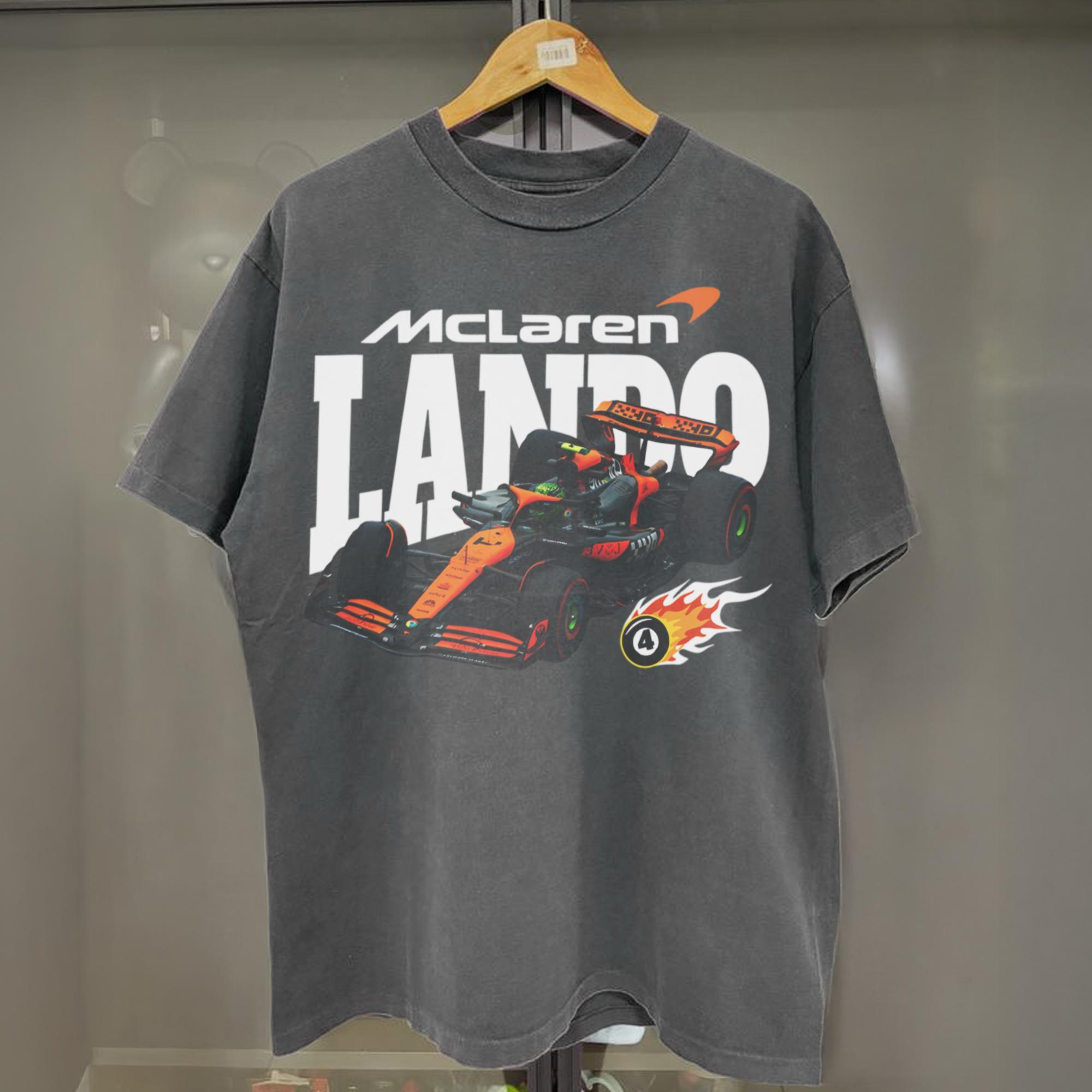 ランド・ノリス マクラーレン Tシャツ、ヴィンテージ F1 シャツ 