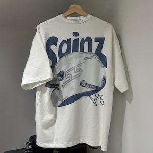 Carlos Sainz Williams F1 T-Shirt, Sainz 55 Racing Tee, Vintage Formula One Shirt, Gift for Carlos Sainz Fan White