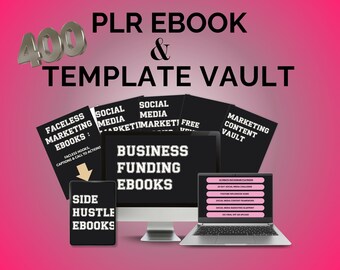 400+ Ebook Canva Templates: PLR Resell Rights, Digital Marketing Kit (Digital Download)