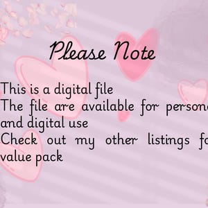 a digital file that is available for personal and digital use, and it is available for download. The user is encouraged to check out their other listings for a value pack.