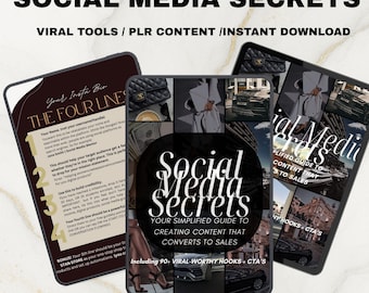 Social Media Content Guide | 90+ Viral Hooks (Digital Download)