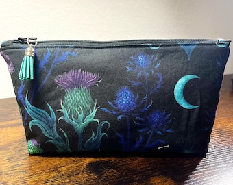 Mystical Plants Zippered Cosmetic Pouch