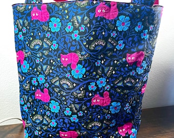 Cheshire Cat Fabric Tote Bag
