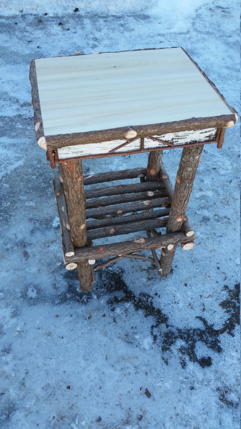 Birch Bark Twig Stands,Twig Furniture,Maine Made
