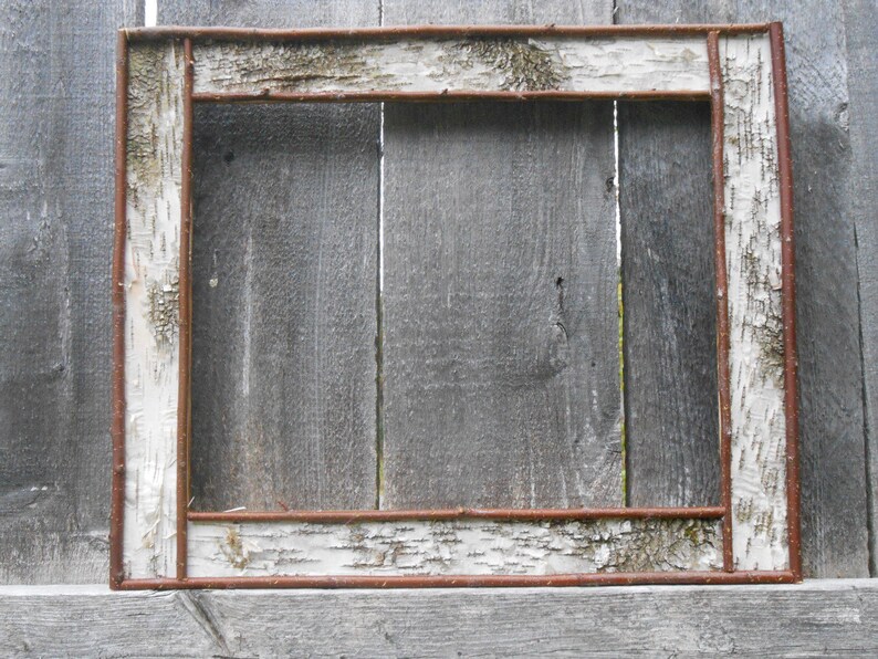 Handcrafted Frames Handmade from Nature Maine Made 8x10 Picture Frames Birch Bark Picture Frame for 8x10 Photo/'s,Birch Bark Frame