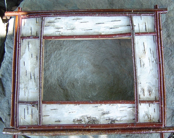 11x14 White Birch Bark Picture Frame - Etsy