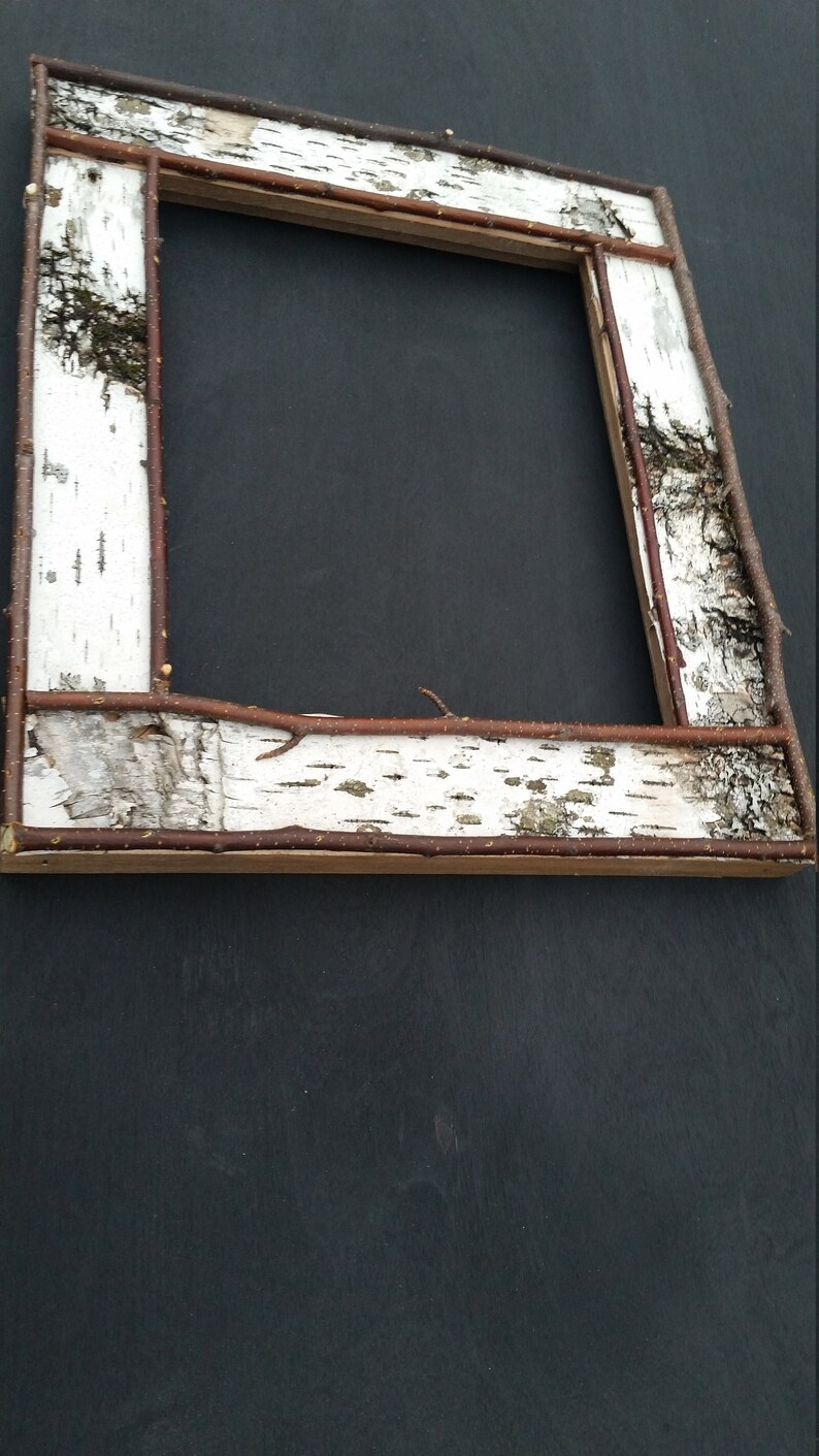 Handcrafted Frames Handmade from Nature Maine Made 8x10 Picture Frames Birch Bark Picture Frame for 8x10 Photo/'s,Birch Bark Frame
