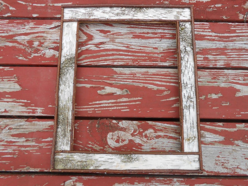 Handcrafted Frames Handmade from Nature Maine Made 8x10 Picture Frames Birch Bark Picture Frame for 8x10 Photo/'s,Birch Bark Frame