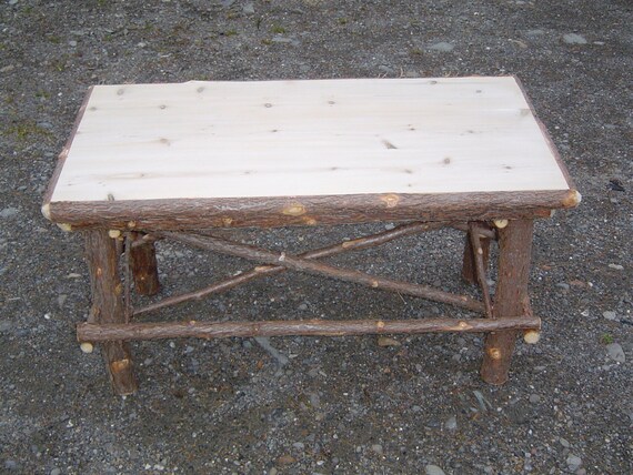 Rustic Twig Coffee Tablemade In Mainetwig Furniture Etsy