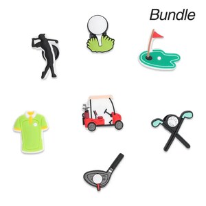 Golf Shoe Charms Bundle for Golf Lovers – Stylish & Fun Golf Charms for Clogs, Sandals and Sneakers with  holes