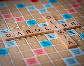 Personalized Scrabble Tile Art – Custom Family Name Print (Digital Download)