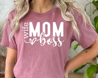 Camiseta "Mamá Esposa Jefa", Regalo para el Día de la Madre, Camiseta para Mamá, Regalo para Mamá, Camiseta para el Día de la Madre, Camiseta para Mamá, Regalo para Esposa, Camiseta para Mamá, Regalo para Ella