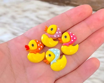 4 Duck Magnet Set and pushpin