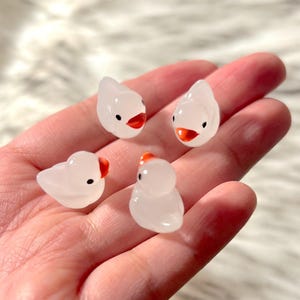 Glow in the Dark Duck Magnets – Cute Duck Fridge Magnets, Choose Side or Bottom Magnet Placement, Fun Animal Magnet Gift Set
