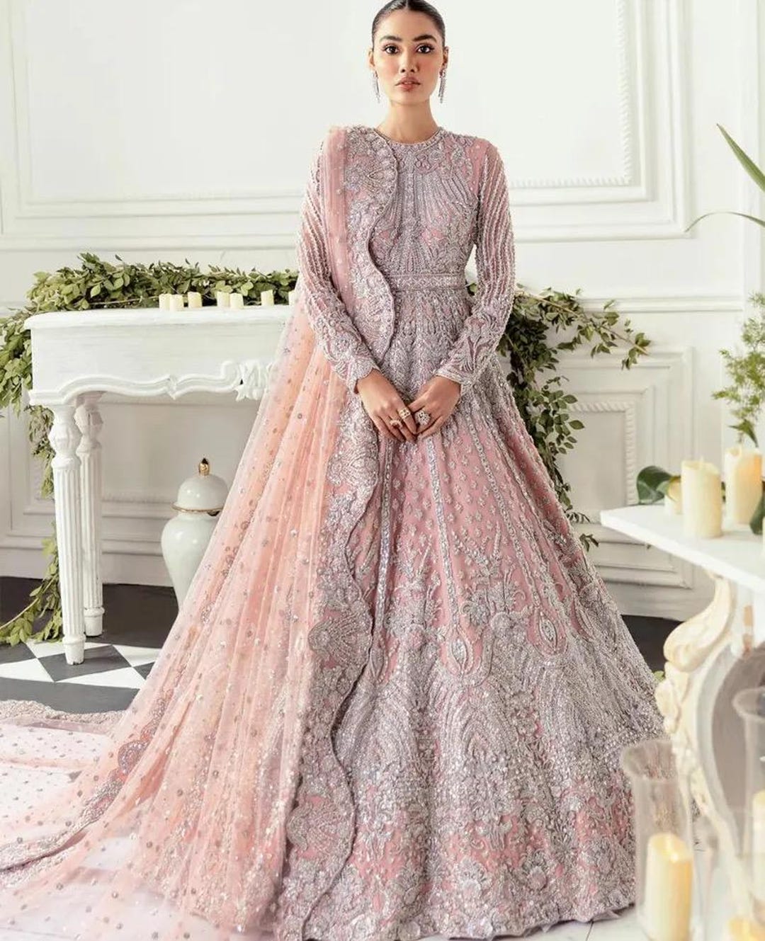 tea pink walima dress IRIS _ Summer Couture '21