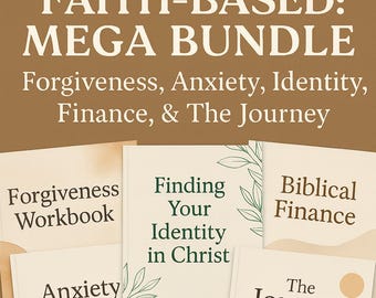 Faith-Based Mental Wellness Workbook Bundle (Digital Download)
