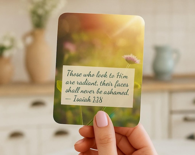 Bible Verse Cards for Encouragement | Christian Printable Scripture Cards | Floral Theme | Faith-Based Beautiful Uplifting I Easy to Read