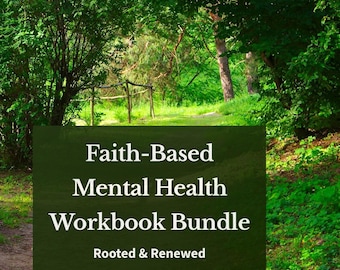 Manual de salud mental cristiana: Ideas para un diario basado en la fe (Descarga inmediata, 100 páginas imprimibles)