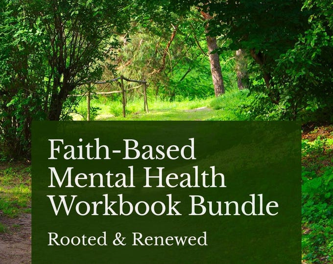 Christian Mental Health Workbook Bundle: Faith-Based Journaling Prompts (Digital) – 93 Printable Pages & 12 Bible Verse Cards I Bible Wisdom