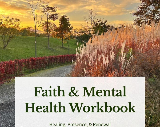 Faith & Mental Wellness Workbook Bundle | Christian Printable | Biblical Self-Care Journal for Healing and Renewal, Scripture Wisdom