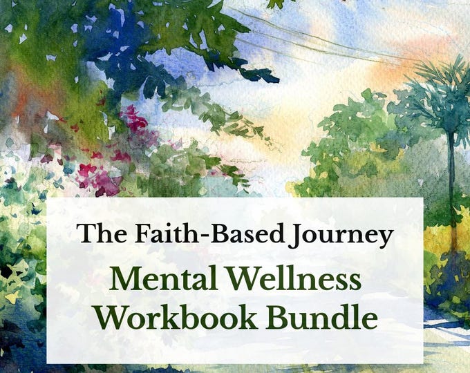 Faith-Based Mental Wellness Workbook Bundle: Journal 115 pages (PDF) I 12 Verse Cards I Bible Wisdom, Scripture Truth, Growth in Christ