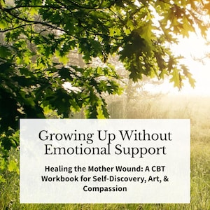 Emotional Needs Healing Workbook | CBT, Self-Reflection & Coloring (Printable PDF)  | Instant Download