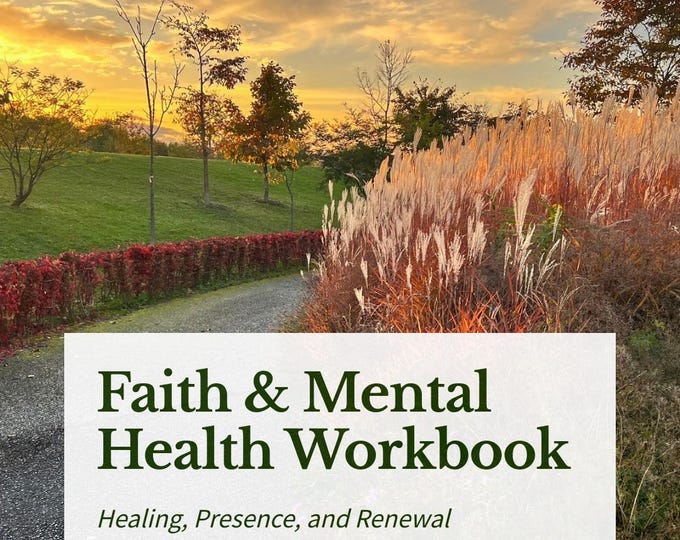 Faith & Mental Wellness Workbook Bundle | Christian Printable | Biblical Self-Care Journal for Healing and Renewal